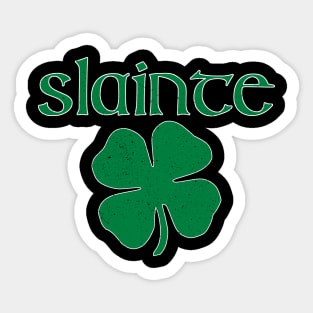 Slainte Shamrock Sticker